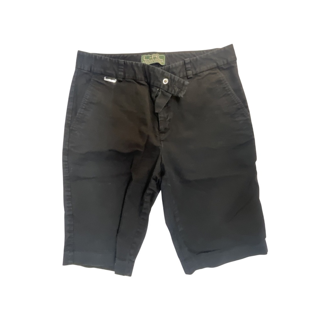 Lauren Active Ralph Lauren Black Chino‎ Shorts Womens 4 Cotton Stretch Bermuda